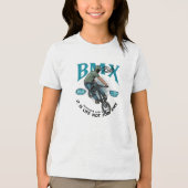 自転車に乗った男の子 トライブレンドTシャツ (正面)