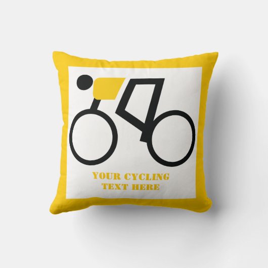 自転車に乗った自転車カスタム乗り クッション (裏面)