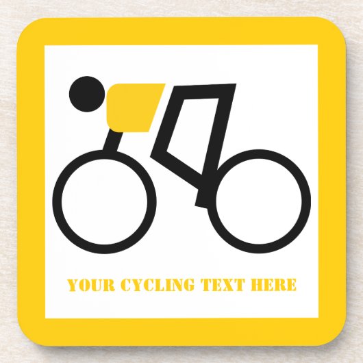 自転車に乗った自転車カスタム乗り コースター (正面)