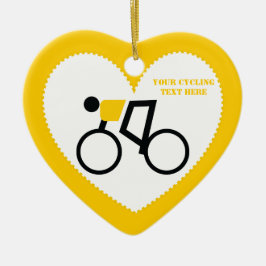 自転車に乗った自転車カスタム乗り セラミックオーナメント
