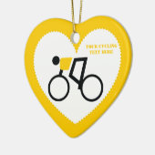 自転車に乗った自転車カスタム乗り セラミックオーナメント (左)