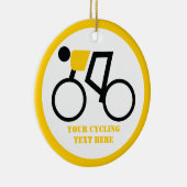 自転車に乗った自転車カスタム乗り セラミックオーナメント (右)