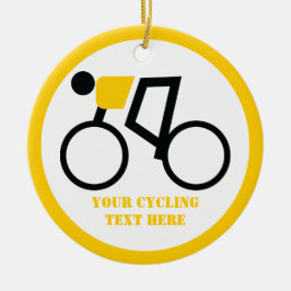 自転車に乗った自転車カスタム乗り セラミックオーナメント