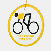 自転車に乗った自転車カスタム乗り セラミックオーナメント (左)