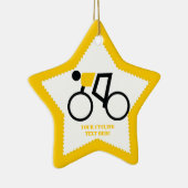 自転車に乗った自転車カスタム乗り セラミックオーナメント (右)
