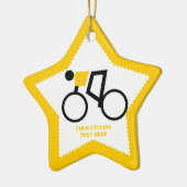 自転車に乗った自転車カスタム乗り セラミックオーナメント (左)