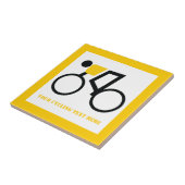 自転車に乗った自転車カスタム乗り タイル (側面)