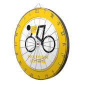 自転車に乗った自転車カスタム乗り ダーツボード (正面右)