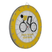 自転車に乗った自転車カスタム乗り ダーツボード (正面左)