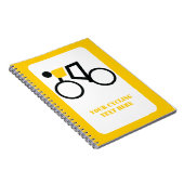 自転車に乗った自転車カスタム乗り ノートブック (右側)