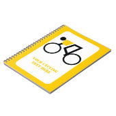 自転車に乗った自転車カスタム乗り ノートブック (左側)