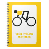 自転車に乗った自転車カスタム乗り ノートブック (正面)