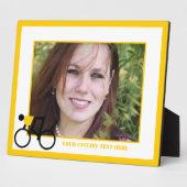 自転車に乗った自転車カスタム乗り フォトプラーク (側面)