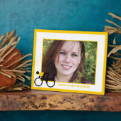 自転車に乗った自転車カスタム乗り フォトプラーク (側面)