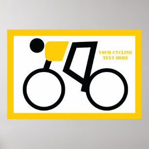 自転車に乗った自転車カスタム乗り ポスター