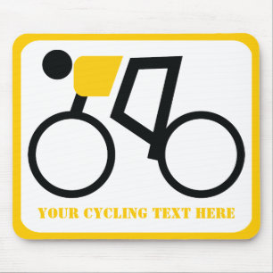 自転車に乗った自転車カスタム乗り マウスパッド