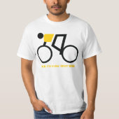 自転車に乗った自転車カスタム乗り Tシャツ (正面)