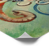 自転車に乗った象II ポスター (角)