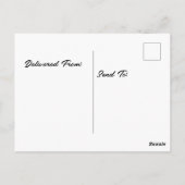 自転車に乗った風船を持つテディベア ポストカード (裏面)