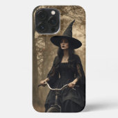 自転車に乗った魔女 iPhoneケース (裏面)