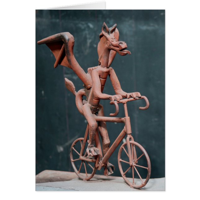 自転車に乗った龍 (正面)