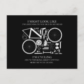 自転車に乗っているか、または自転車好きのためのギフトを考え中 ポストカード (正面)