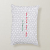 自転車に乗っている犬はバスケットのクリスマスを示します アクセントクッション (裏面(縦))