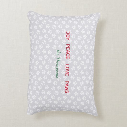 自転車に乗っている犬はバスケットのクリスマスを示します アクセントクッション (裏面(縦))