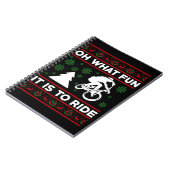 自転車に乗ってクリスマスを楽しもう ノートブック (左側)