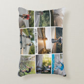 自転車に乗ってバーをパーソナライズするライフスタイル アクセントクッション (正面(垂直))