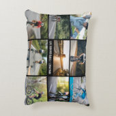 自転車に乗ってバーをパーソナライズするライフスタイル アクセントクッション (裏面(縦))