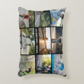 自転車に乗ってバーをパーソナライズするライフスタイル アクセントクッション (正面(垂直))