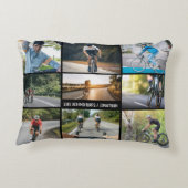 自転車に乗ってバーをパーソナライズするライフスタイル アクセントクッション (裏面)