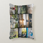 自転車に乗ってバーをパーソナライズするライフスタイル アクセントクッション (正面(垂直))