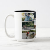 自転車に乗ってバーをパーソナライズするライフスタイル ツートーンマグカップ (左)