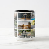 自転車に乗ってバーをパーソナライズするライフスタイル ツートーンマグカップ (中央)