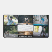 自転車に乗ってバーをパーソナライズするライフスタイル デスクマット (キーボード&マウス)