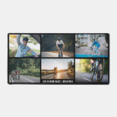 自転車に乗ってバーをパーソナライズするライフスタイル デスクマット (正面)