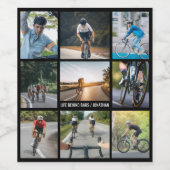 自転車に乗ってバーをパーソナライズするライフスタイル ワインラベル (シングルラベル)