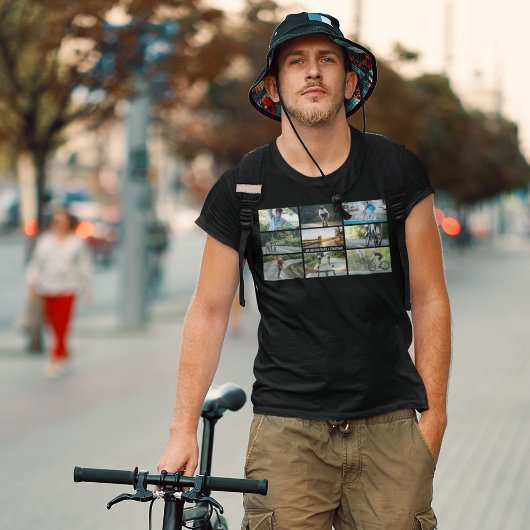 自転車に乗ってバーをパーソナライズするライフスタイル Tシャツ