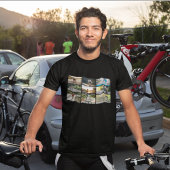 自転車に乗ってバーをパーソナライズするライフスタイル Tシャツ