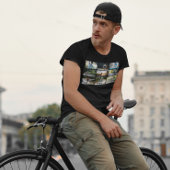 自転車に乗ってバーをパーソナライズするライフスタイル Tシャツ