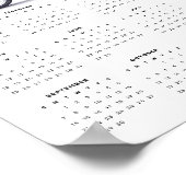 自転車に乗って可愛い象2025ウォールカレンダー ポスター (角)