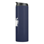 自転車に乗って車をゴミ箱に入れる タンブラー (回転右)