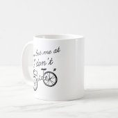 自転車に乗らない時点で興味が失せた コーヒーマグカップ (正面左)