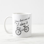 自転車に乗らない時点で興味が失せた コーヒーマグカップ (左)