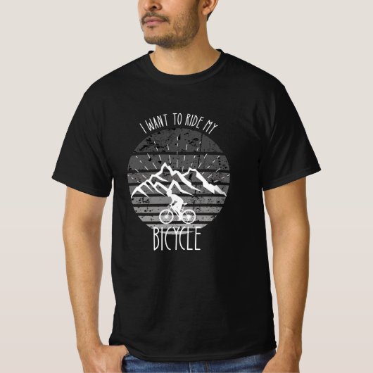 自転車に乗りたい Tシャツ (正面)