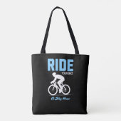 自転車に乗るか家に滞在2 トートバッグ (裏面)