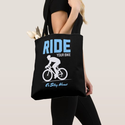 自転車に乗るか家に滞在2 トートバッグ (クローズアップ)