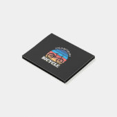 自転車に乗ると人生はもっと楽しくなる ポストイット (アングル)